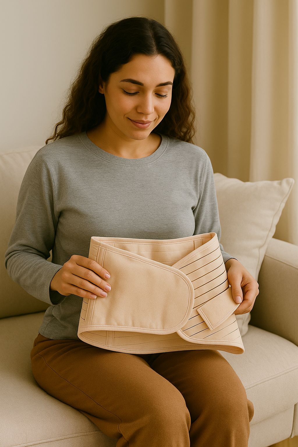 Ceinture Post-Partum Gainante – Récupération & Maintien Doux