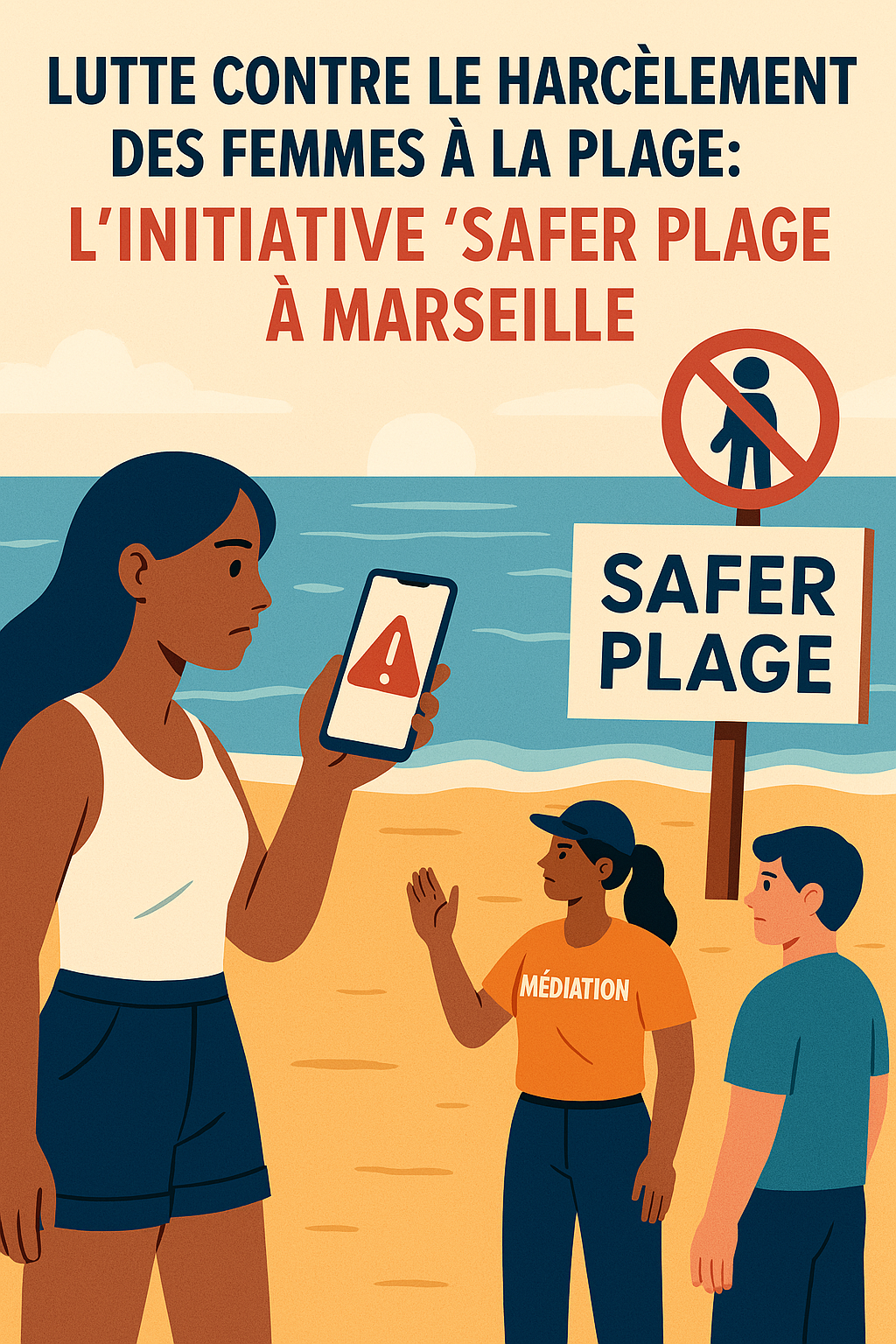 🛡️ Lutte contre le harcèlement des femmes à la plage : l’initiative "Safer Plage" à Marseille