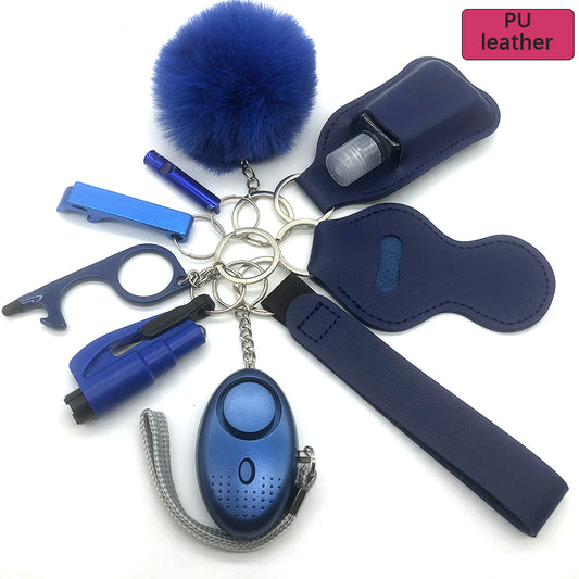 Indigo Elegance Self-Defense Keychain Pack: Be Serene and Protected