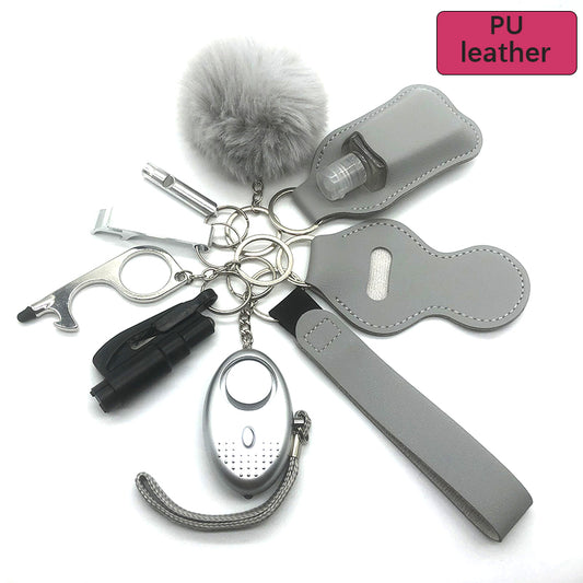 Gray Elegance Vigilante Keychain Pack: Protect Yourself in Style