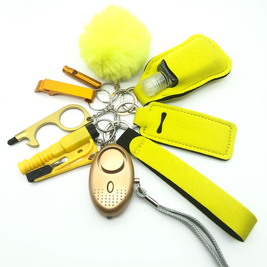 Sunny Self-Defense Keychain Pack: Shine with Energy and Safety