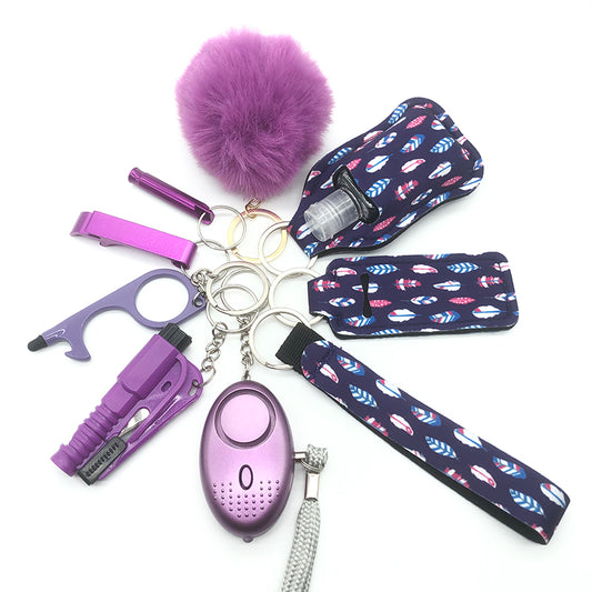 Elegant Feathers Self-Defense Keychain Pack: A Touch of Softness and Security