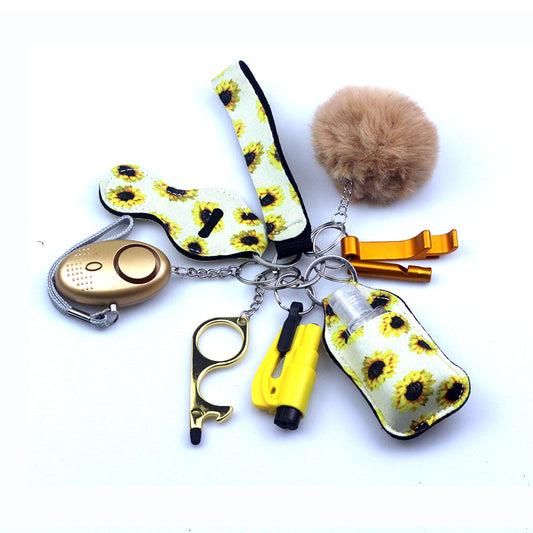 Sunflower Self-Defense Keychain Pack: Solar Energy