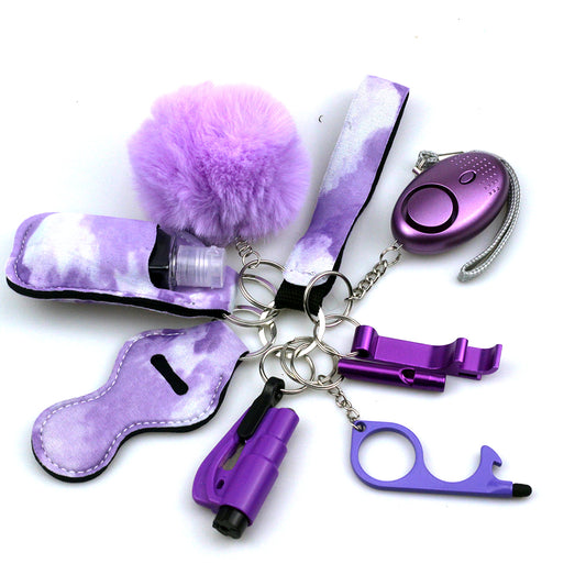 Violet Elegance Self-Defense Keychain Pack: Assert Your Style with Confidence