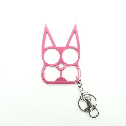 Porte-clé de défense en forme de chat