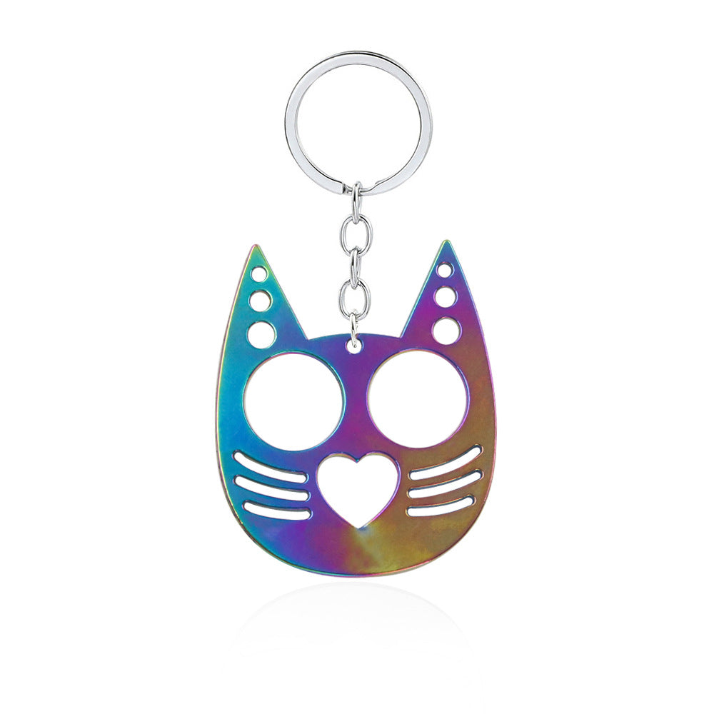 Cat-shaped keychain - Light and discreet defense weapon